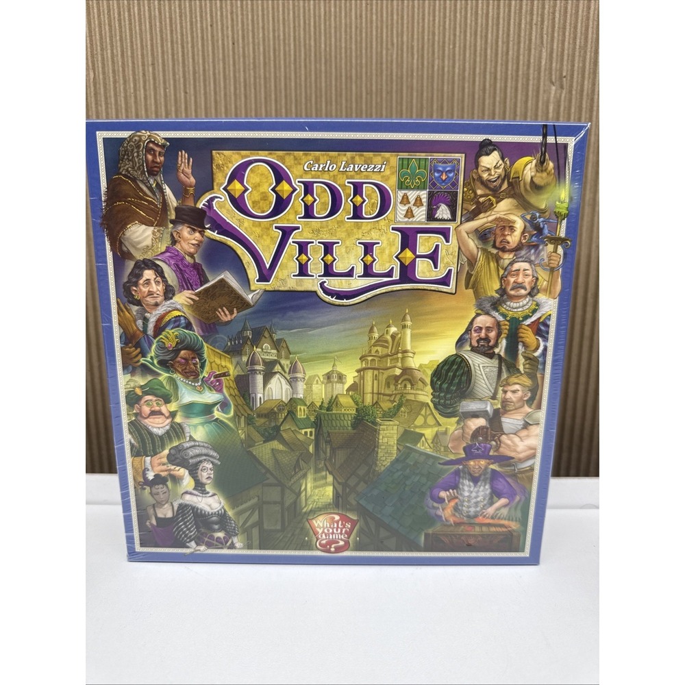 OddVille (Board Game, 2012) What's Your Game? Carlo Lavezzi strategy 2012 Sealed